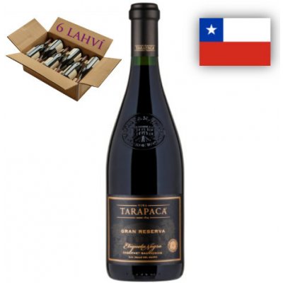 Viňa Tarapacá Cabernet Sauvignon Gran Reserva Black label 6 x 0,75 l
