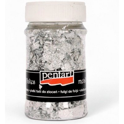 pentart Metalické vločky stříbrné M8 (1g) – Zboží Dáma