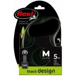 Flexi Vodítko Black Design pásek – Zboží Mobilmania