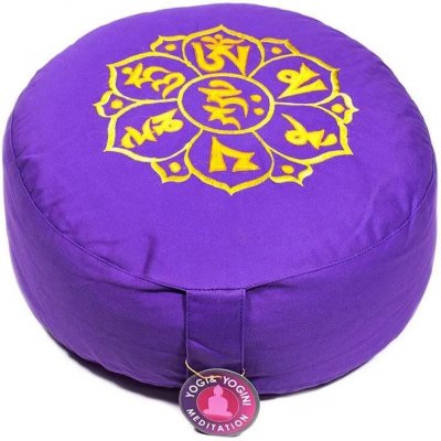 Tibetian meditační polštář s mantrou OMPH 100% bavlna 33 x 17 cm – Zboží Mobilmania