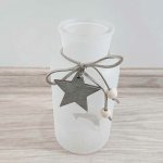 Clayre & Eef Dekorativní lahvička s hvězdou 17 x 8 cm – Hledejceny.cz