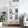 Regál a polička Prolenta Maison Exclusive Skříň highboard lesklá bílá 69,5 x 31 x 115 cm kompozitní dřevo