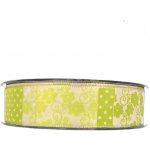 Stuha GREEN FLOWER 25mm x 20m (4,50 Kč/m) – Zboží Mobilmania