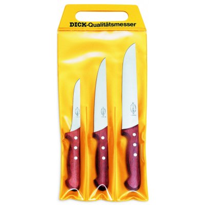 Dick Sada 3 nožů F. Dick s dřevěnou rukojetí – Zboží Mobilmania