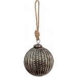 Clayre & Eef Mosazná antik vánoční skleněná ozdoba koule Ø 9*9 cm – Hledejceny.cz