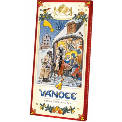 Carla Čokoláda hořká 70% Lada Vánoce 80 g – Zboží Dáma