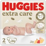 Huggies extra care 2 3-6 kg 24 ks – Sleviste.cz