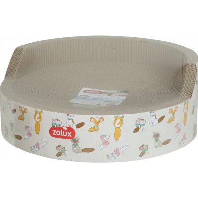 Zolux Škrabadlo Chatouille Lepenkové kulaté 39 x 39 x 15,5 cm – Zboží Mobilmania