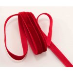 Sametová stuha - červená - šířka 1 cm – Zboží Dáma