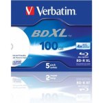 Verbatim BD-R XL 100GB 4x, jewel, 5ks (43789) – Zboží Živě