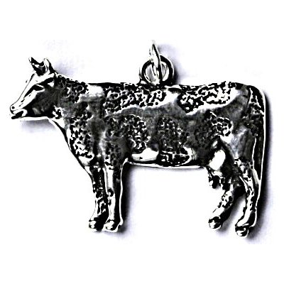 Čištín Stříbrný přívěšek s patinou kráva P 207 – Zboží Mobilmania
