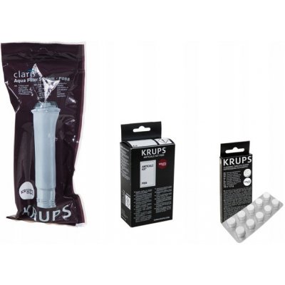 KRUPS XS3000+KRUPS CLARIS F088+Odvápňovač KRUPS F054 – Hledejceny.cz