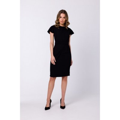 Stylove pouzdrové šaty S336 černé – Zboží Mobilmania