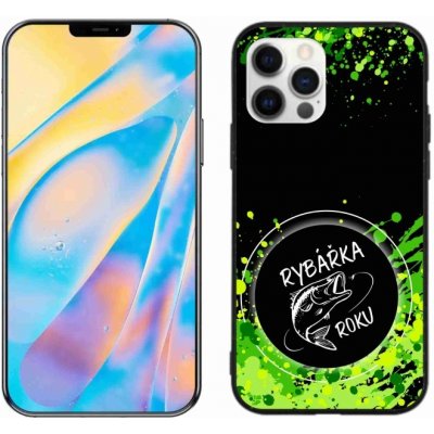 mmCase na iPhone 12 - rybářka roku černé pozadí – Zboží Mobilmania