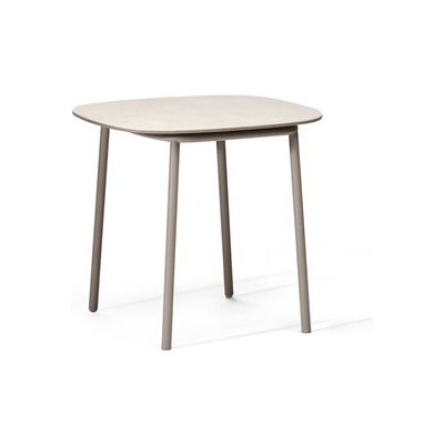 Tribu Odkládací stolek Tosca, oválný 54x48x49,5cm, rám lakovaná nerez wenge,deska keramika – Hledejceny.cz