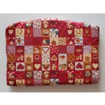 Jitro molitanový sedák červená patchwork – Zboží Dáma