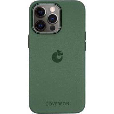 Pouzdro COVEREON SILICON silikonové s podporou MagSafe - iPhone 13 Pro - Eucalyptus