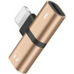 Rozbočovací adaptér Apple lightning (2x lightning) Barva: Zlatá – Zboží Živě