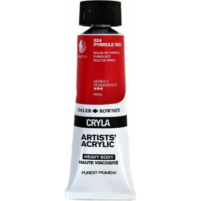 Daler Rowney Cryla Artists akrylová barva pyrrole red 75 ml – Hledejceny.cz