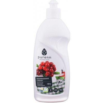 Purenn Ekologický prostředek na nádobí s aloe vera a brusinkami 500 ml