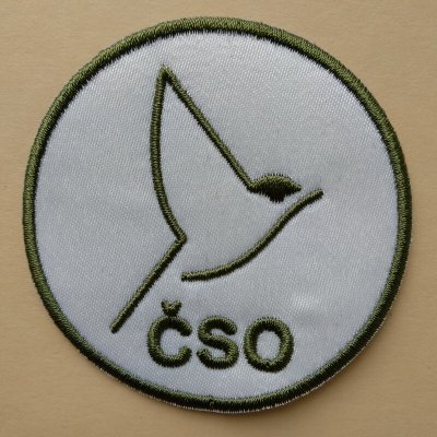 Nášivky - Logo ČSO - různé barvy Varianta: bílá se zelenou výšivkou – Hledejceny.cz