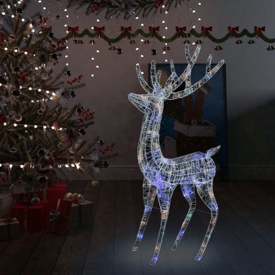 zahrada-XL XXL Akrylový vánoční sob 250 LED 180 cm barevné světlo – Hledejceny.cz