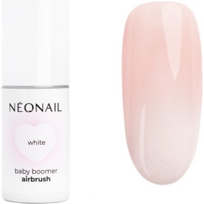 NeoNail Baby Boomer Airbrush barevný pudr na nehty odstín White 5 g – Sleviste.cz