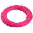 Hračka pro psy Kiwi Walker Házecí a plovací kruh z TPR pěny 18 cm, růžový