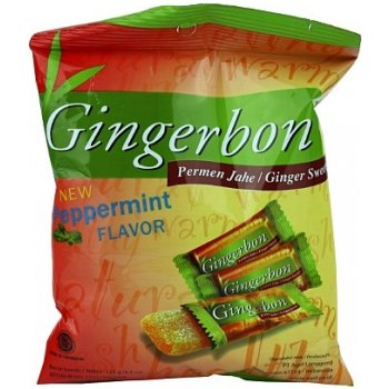 Stykra Gingerbon peprmint - zázvorové bonbony s mátou 125 g