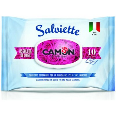 Camon Vlhčené ubrousky pro zvířata s vůní růží 40 ks – Hledejceny.cz