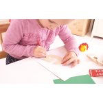 Bigjigs Toys Dřevěná tiskací abeceda velká písmena – Zboží Dáma