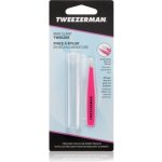 Tweezerman Mini Slant pinzeta se zešikmeným koncem mini s cestovním pouzdrem Neon Pink – Zboží Dáma