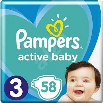 Pampers active baby 3 58 ks