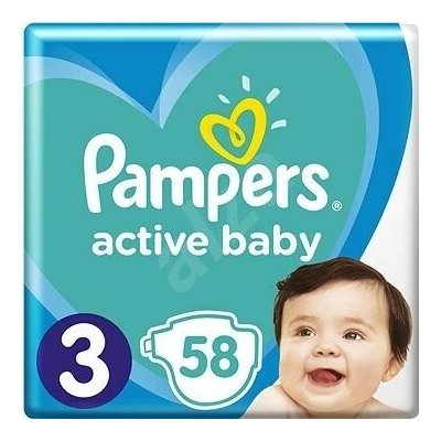 Pampers active baby 3 58 ks