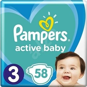 Pampers active baby 3 58 ks