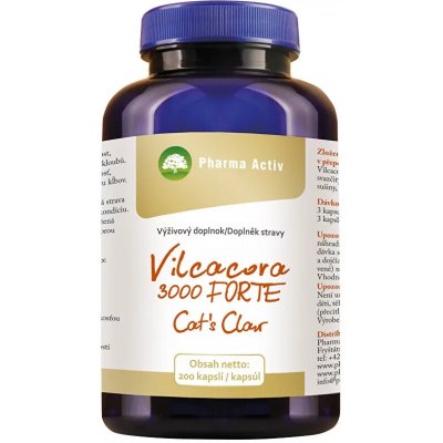 PHARMA ACTIV Vilcacora 3000 forte 200 kapslí – Hledejceny.cz