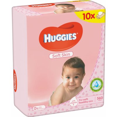 Huggies Single Soft Skin vlhčené ubrousky 56 ks od 51 Kč - Heureka.cz