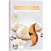 Svíčka Bispol Aura Vanilla Cupcake 6 ks