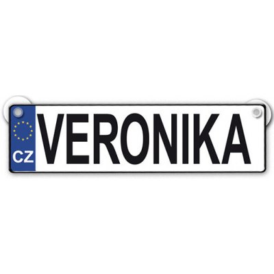 Nekupto Originální SPZ cedulka se jménem VERONIKA – Zbozi.Blesk.cz