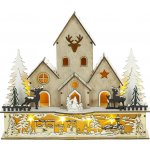 Retlux RXL 408 Vánoční dekorace vesnička Dřevo 9 LED – Zboží Mobilmania