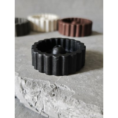 Dess Craft Studio STEM Stojánek na vonné tyčinky s vroubkovaným okrajem ručně odlévaný Barva 2 Obsidian Matte – Hledejceny.cz