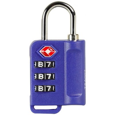 Bezpečnostní TSA kódový zámek na zavazadla ROCK TA-0006 Modrá