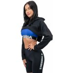 Nebbia Crop mikina s dlouhým rukávem a kapucí Gym Time 259 černá – Hledejceny.cz