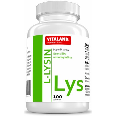 Vitaland L Lysin 100 tablet – Zbozi.Blesk.cz