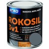 Barvy na kov Rokosil 3v1 akryl RK 300 1100 šedá střední 0,6 L