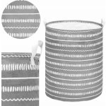 Springos Koš 40 x 50 cm 63l krémově šedý HA0126 – Zboží Dáma