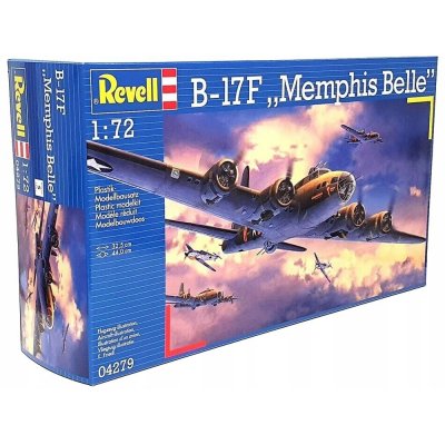 Revell Plastic ModelKit letadlo 04279 B-17FMemphis Belle 1:72 – Zboží Dáma