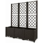 Aga truhlík s treláží 120x40x135 cm Hnědý – Sleviste.cz