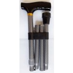 Modom Vycházková skládací hůl s komfortní rukojetí silver-black - KP020 – Zboží Dáma