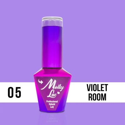 Molly Lac UV/LED gel lak Glamour Women Violet Room 05 10 ml